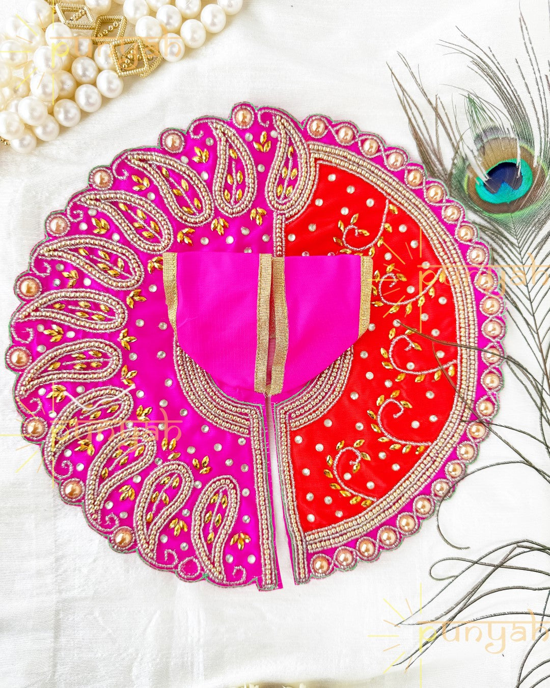 Cut Work Hand Embroidered Thakur Ji Poshak/ Dress