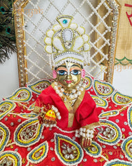 Bead Embellished Handwork Poshak For Kanha ji - Punyah