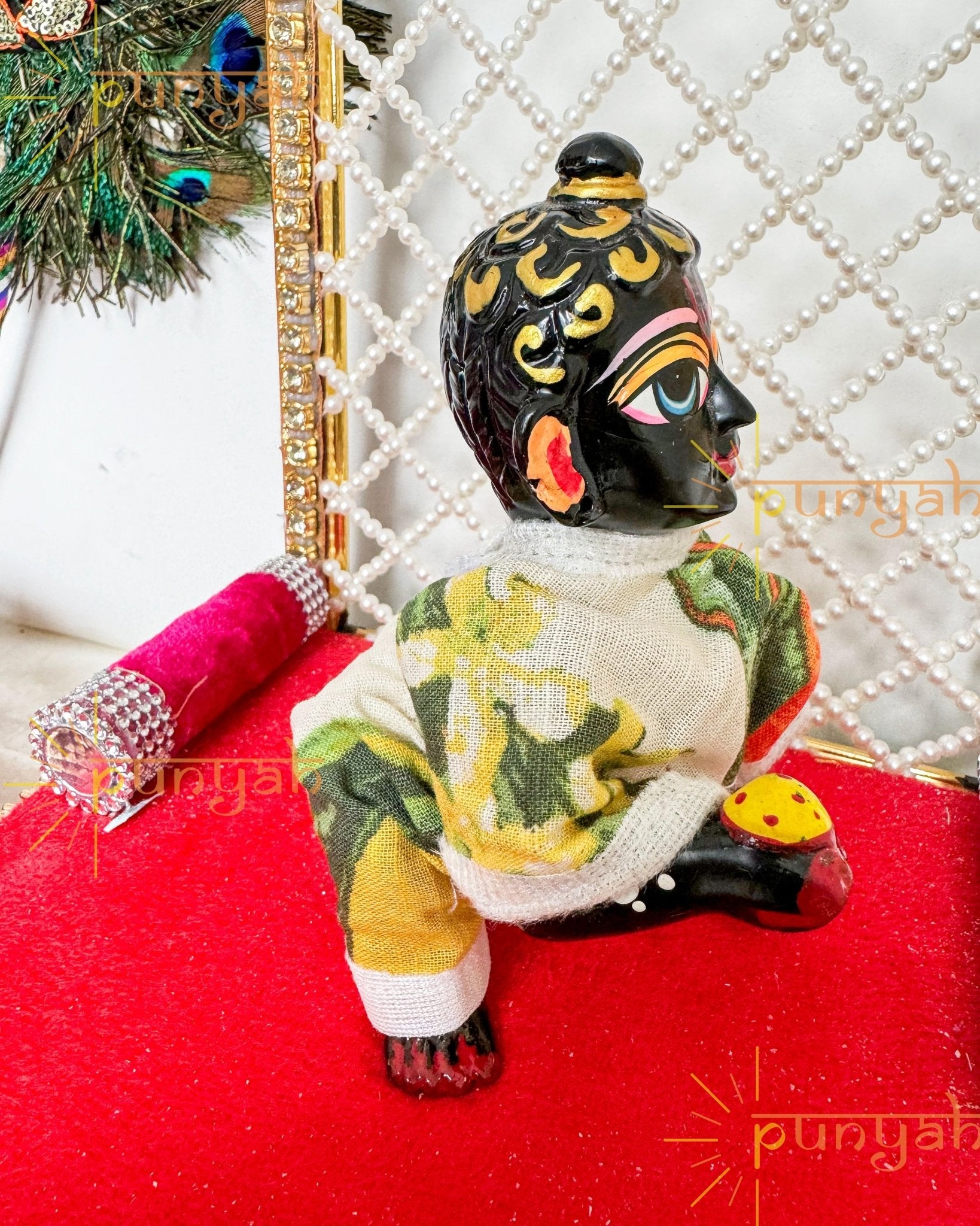 Classic Contrast Night Suit/Wear For Laddu Gopal ji - Punyah Handicraft