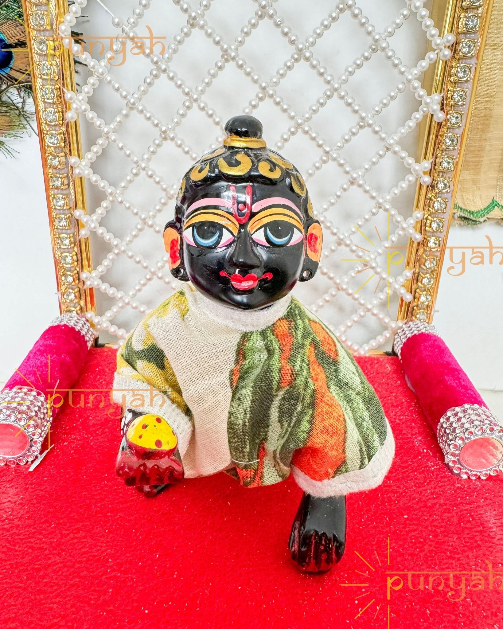 Classic Contrast Night Suit/Wear For Laddu Gopal ji - Punyah Handicraft