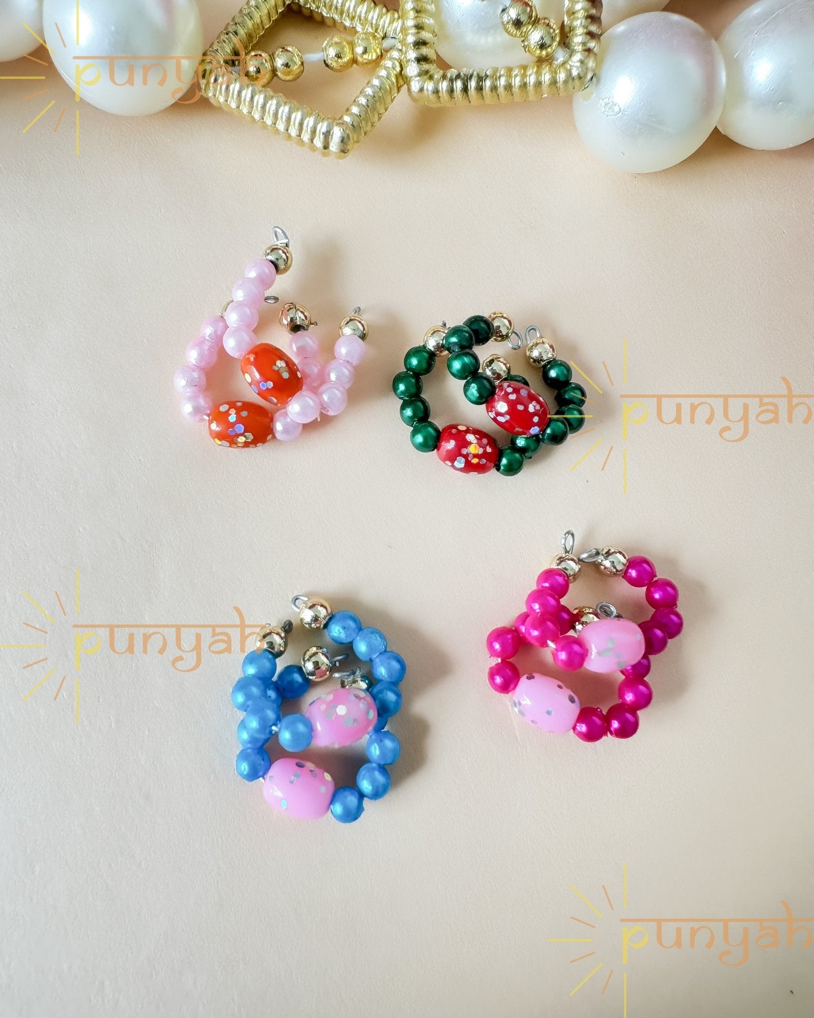 Colorful Beaded Kangan Set For Thakur Ji - Punyah