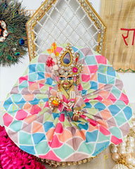 Colourful Cotton Poshak For Laddu Gopal ji - Punyah Handicraft