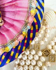 Cross Weave Poshak Jaipuri Style For Thakur JI - Punyah Handicraft