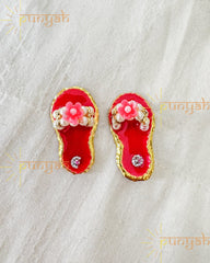 Cute Flower Slipper in Multiple Colors for Laddu Gopal Ji - Punyah