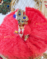 Cute Vibrant Colors Fur Poshak for Laddu Gopal Ji - Punyah Handicraft