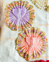 Dazzling Dhaga Poshak Gota Detailing For Laddu Gopal Ji - Punyah