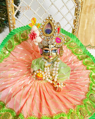 Dazzling Dhaga Poshak Gota Detailing For Laddu Gopal Ji - Punyah