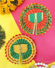 Festive Rajasthani Cotton Poshak For Laddu Gopal Ji - Punyah