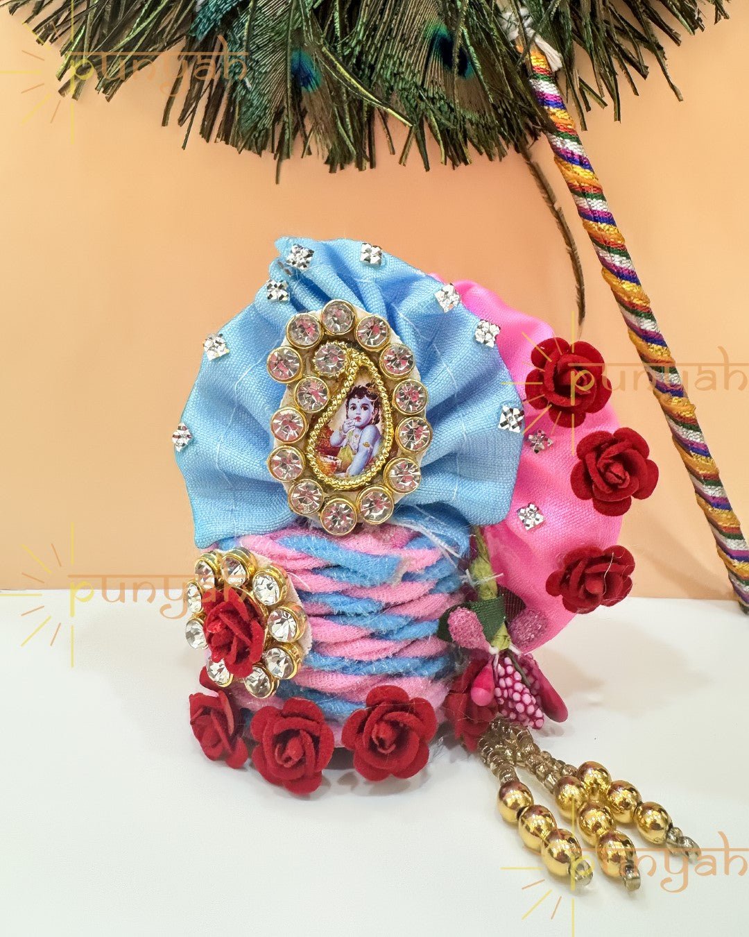 Flower Nag Heavy Pagdi for Laddu Gopal Ji - Punyah