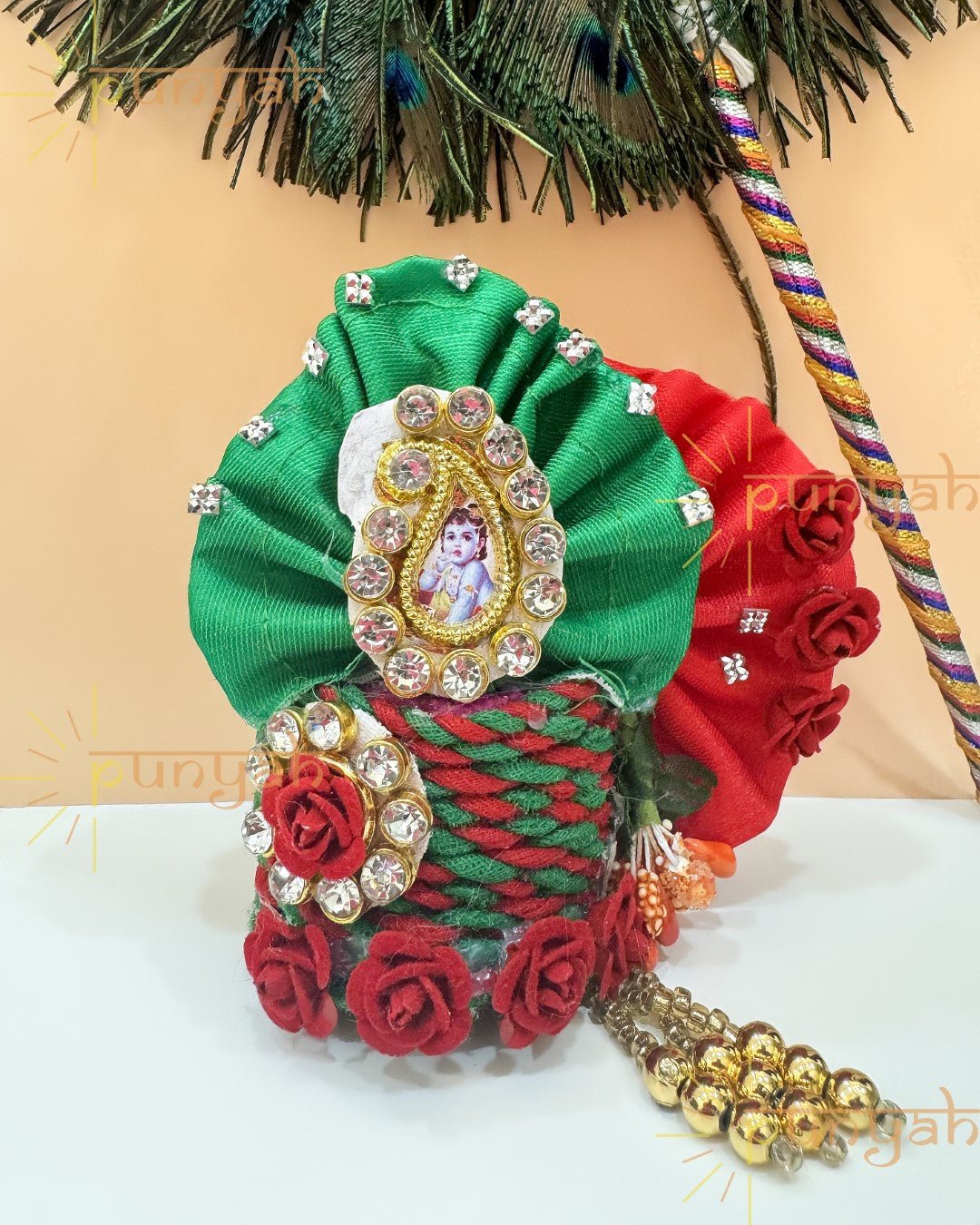 Flower Nag Heavy Pagdi for Laddu Gopal Ji - Punyah