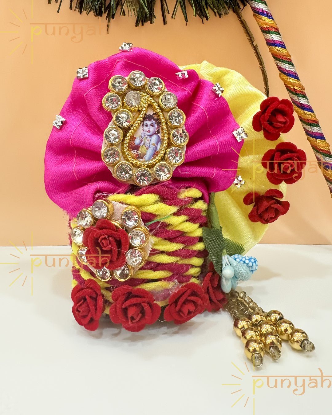 Flower Nag Heavy Pagdi for Laddu Gopal Ji - Punyah