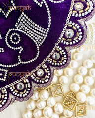 Handwork Swarovski Designer Velvet Poshak for Thakur ji - Punyah Handicraft