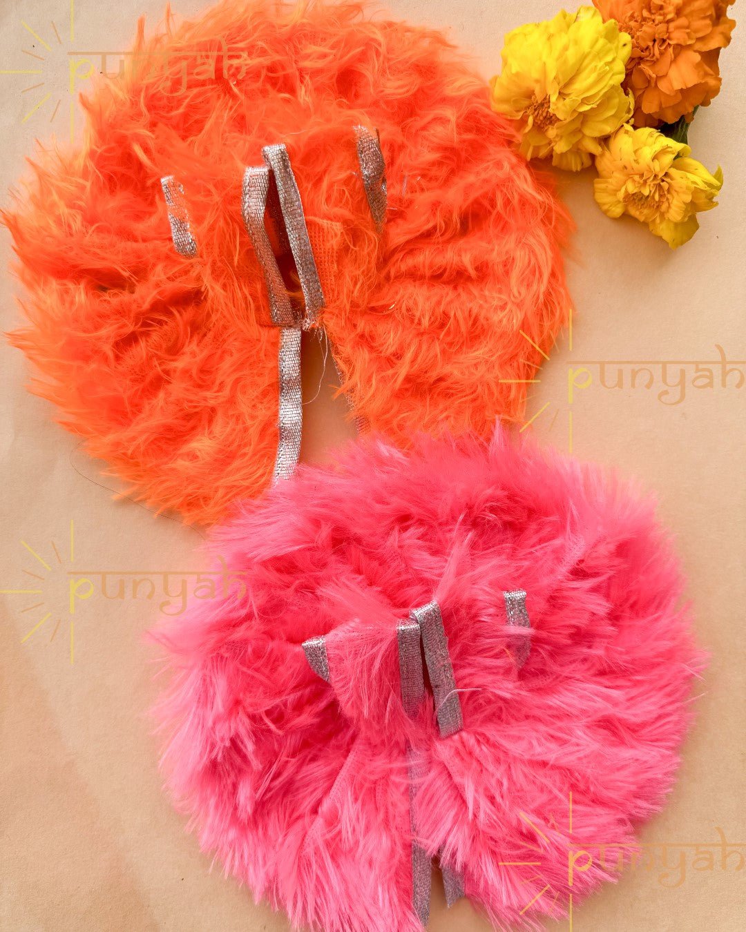 Holi Elegance with Fur Poshak for Laddoo Gopal Ji - Punyah