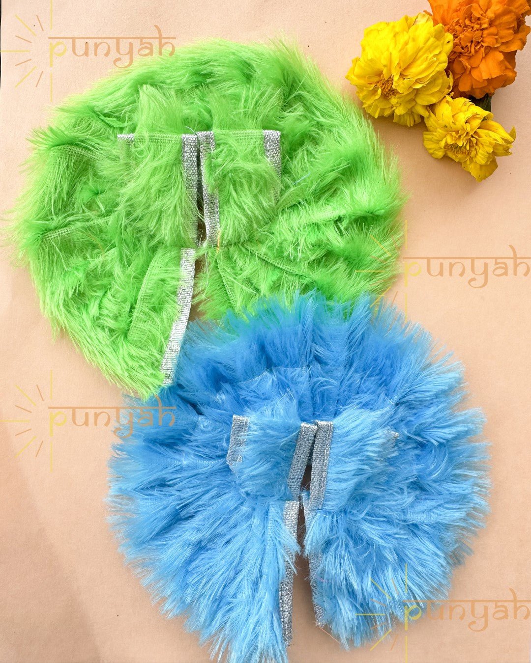 Holi Elegance with Fur Poshak for Laddoo Gopal Ji - Punyah