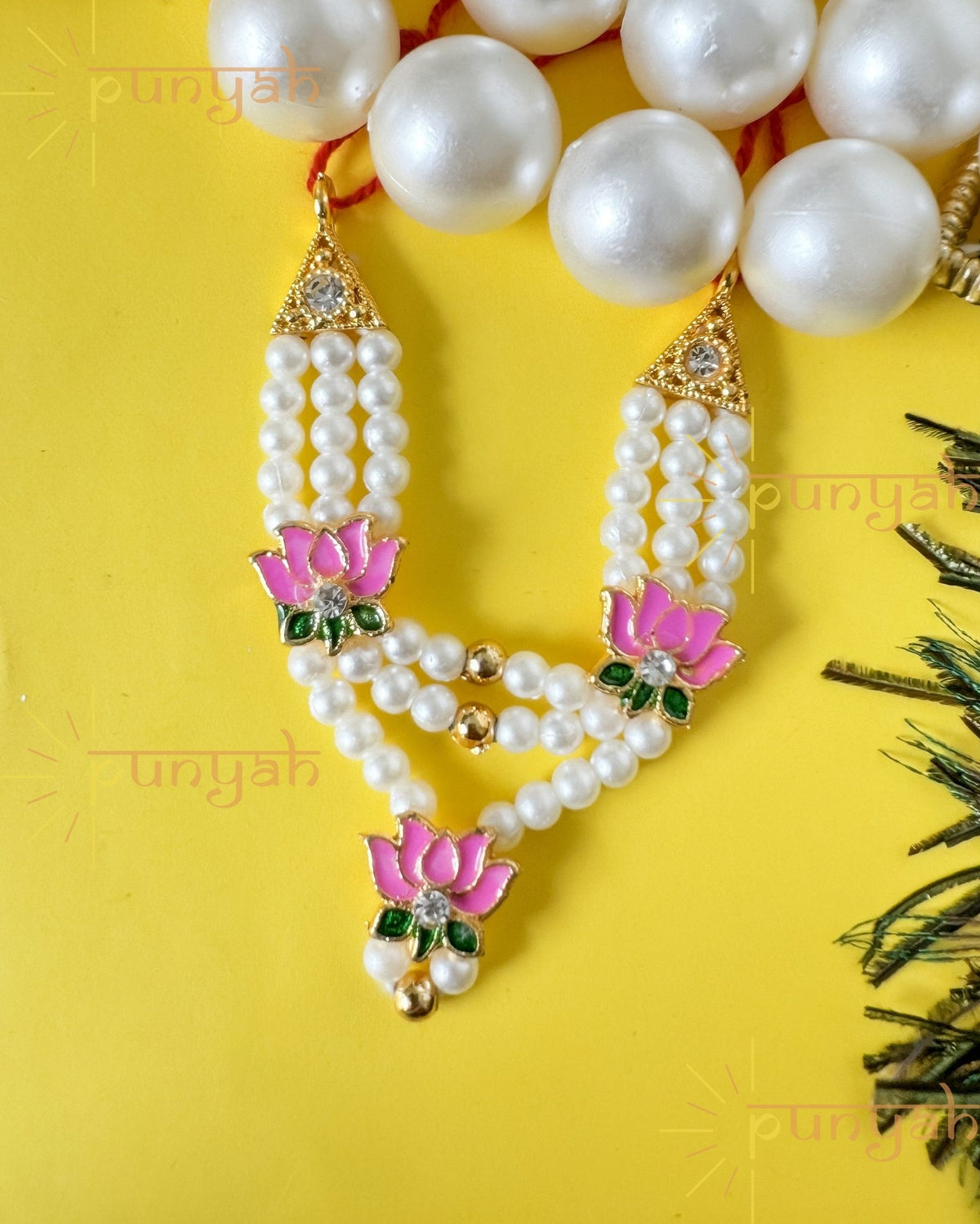 Kamal Trending Beaded Maala For Kanha Ji/ Idols - Punyah