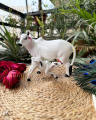 Kamdhenu Cow with Bacchda for Mandir - Punyah