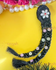 Knotted Hair Wig/ Kesh For Radha Rani/ Shree Ji - Punyah Handicraft