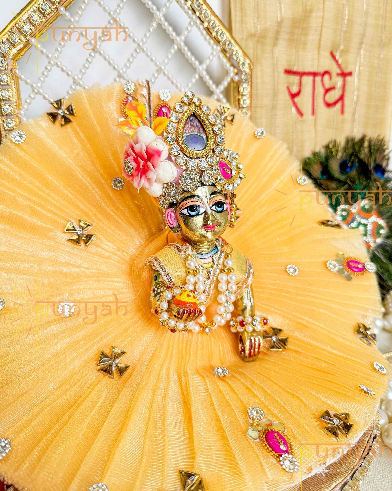 Mellow Embellishment Poshak For Kanha Ji - Punyah