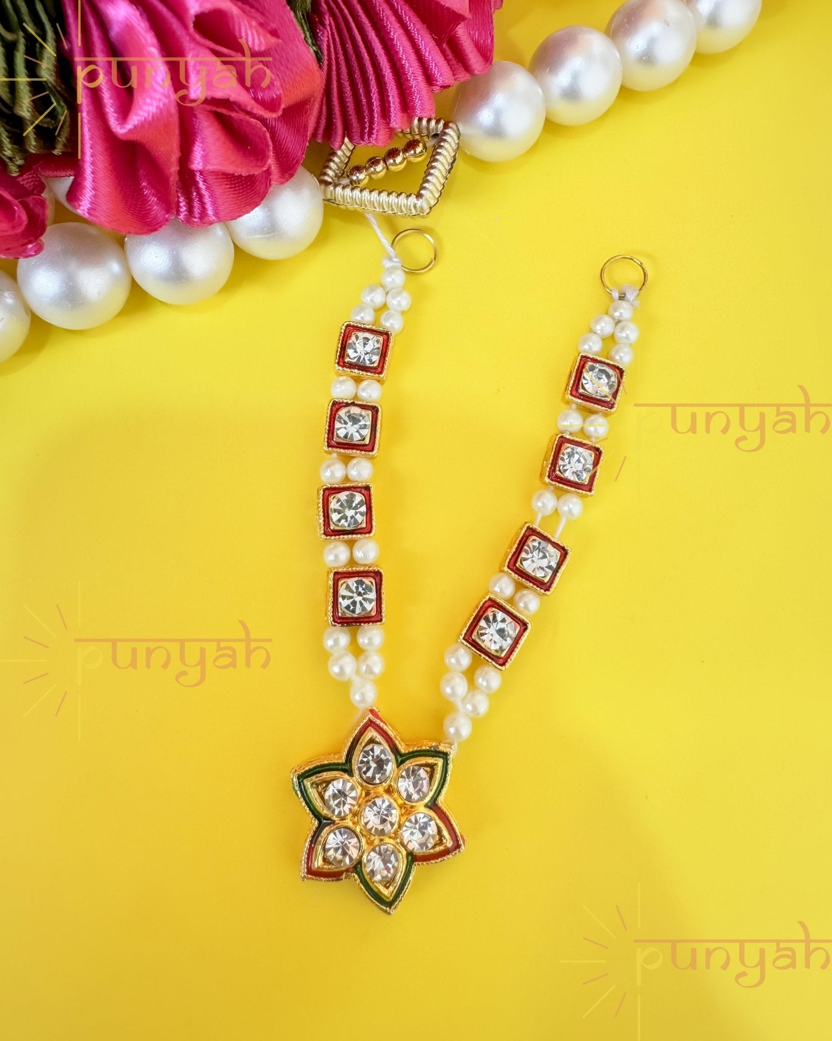 Moti and Nag Necklace for Idols - Punyah Handicraft