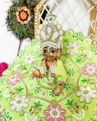 Premium Sippi Handwork Poshak for Laddu Gopal Ji - Punyah Handicraft