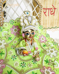 Premium Sippi Handwork Poshak for Laddu Gopal Ji - Punyah Handicraft