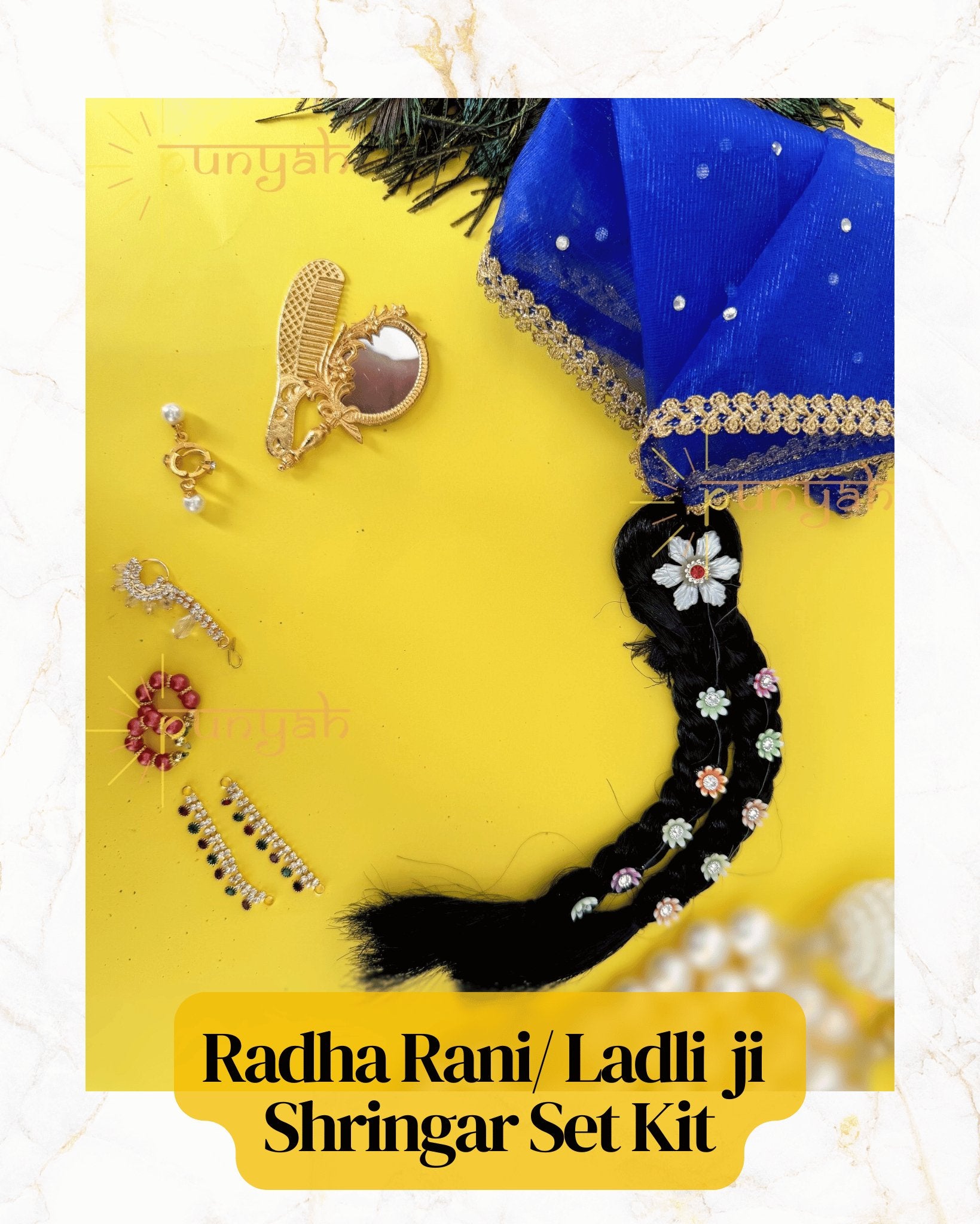 Radha Rani/ Ladli Ji Shringar Set Kit - Punyah Handicraft