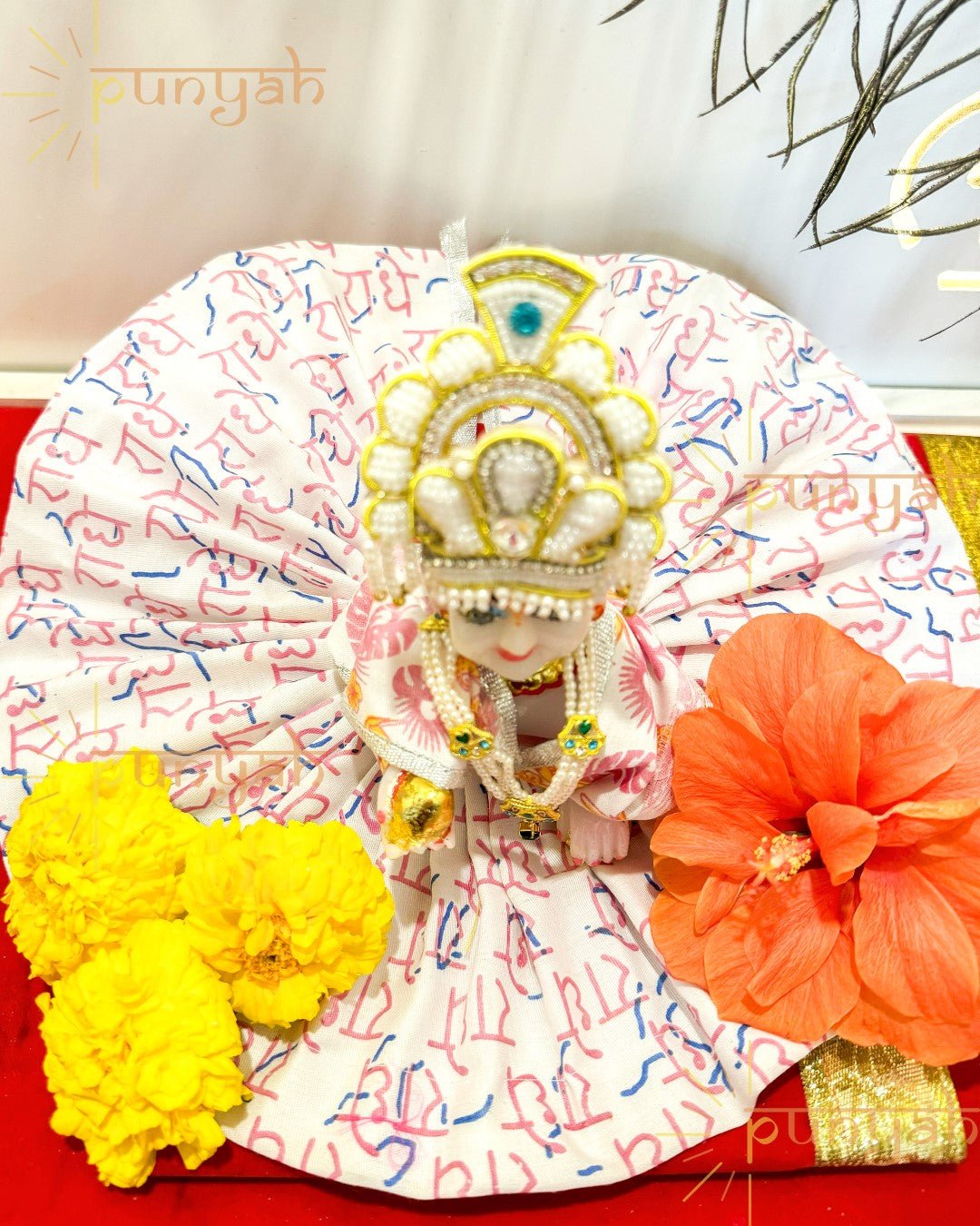 Radhe Pretty Cotton Poshaks for Thakur Ji/ Laddoo Gopal Ji - Punyah