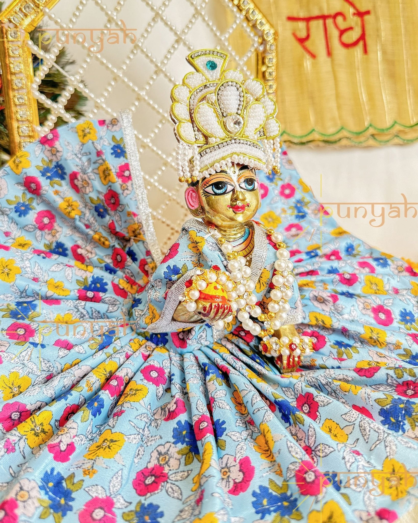 Rangila Blossom Poshak For Kanha Ji - Punyah