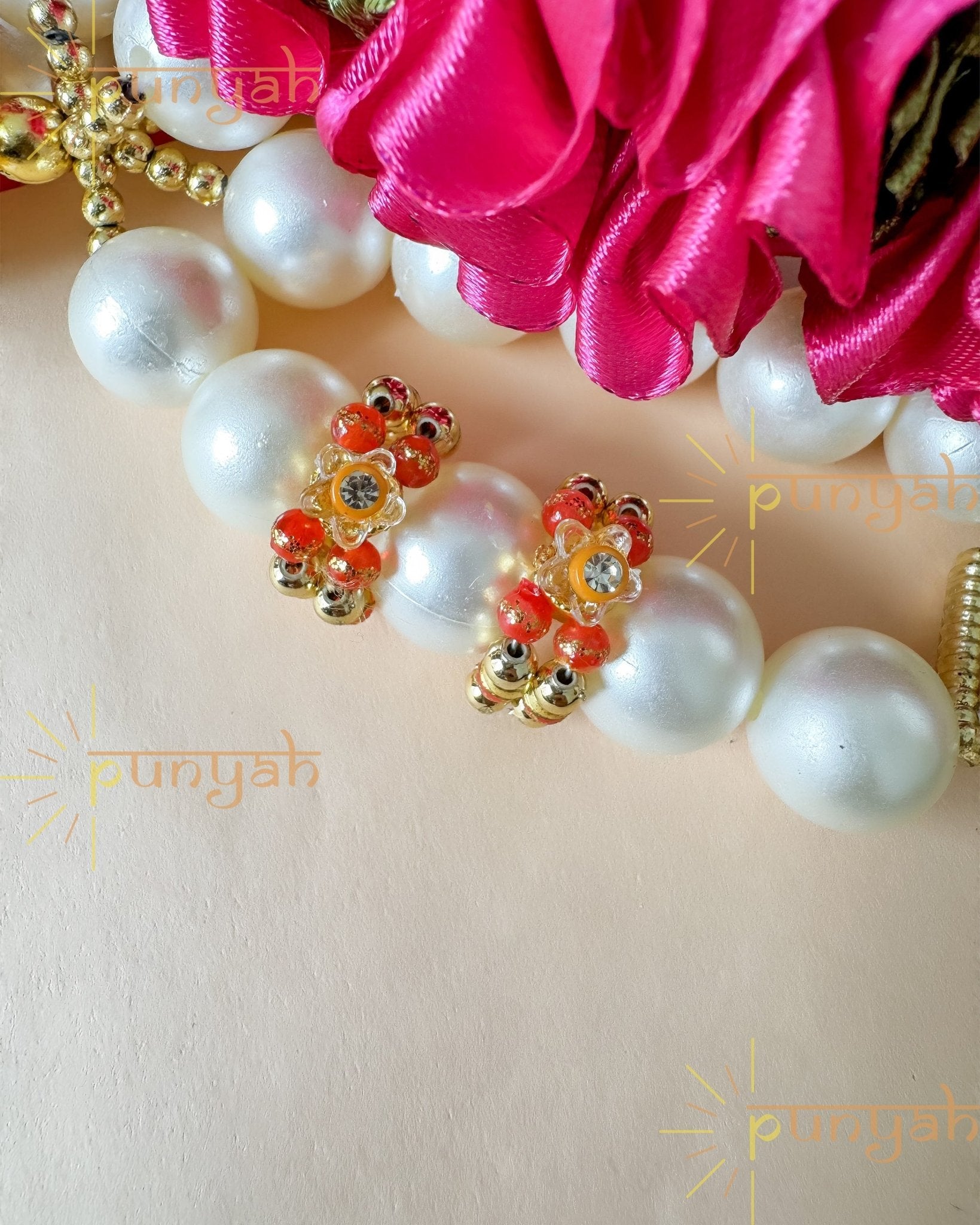 Shasha Beads Kangan Set For Thakur Ji - Punyah