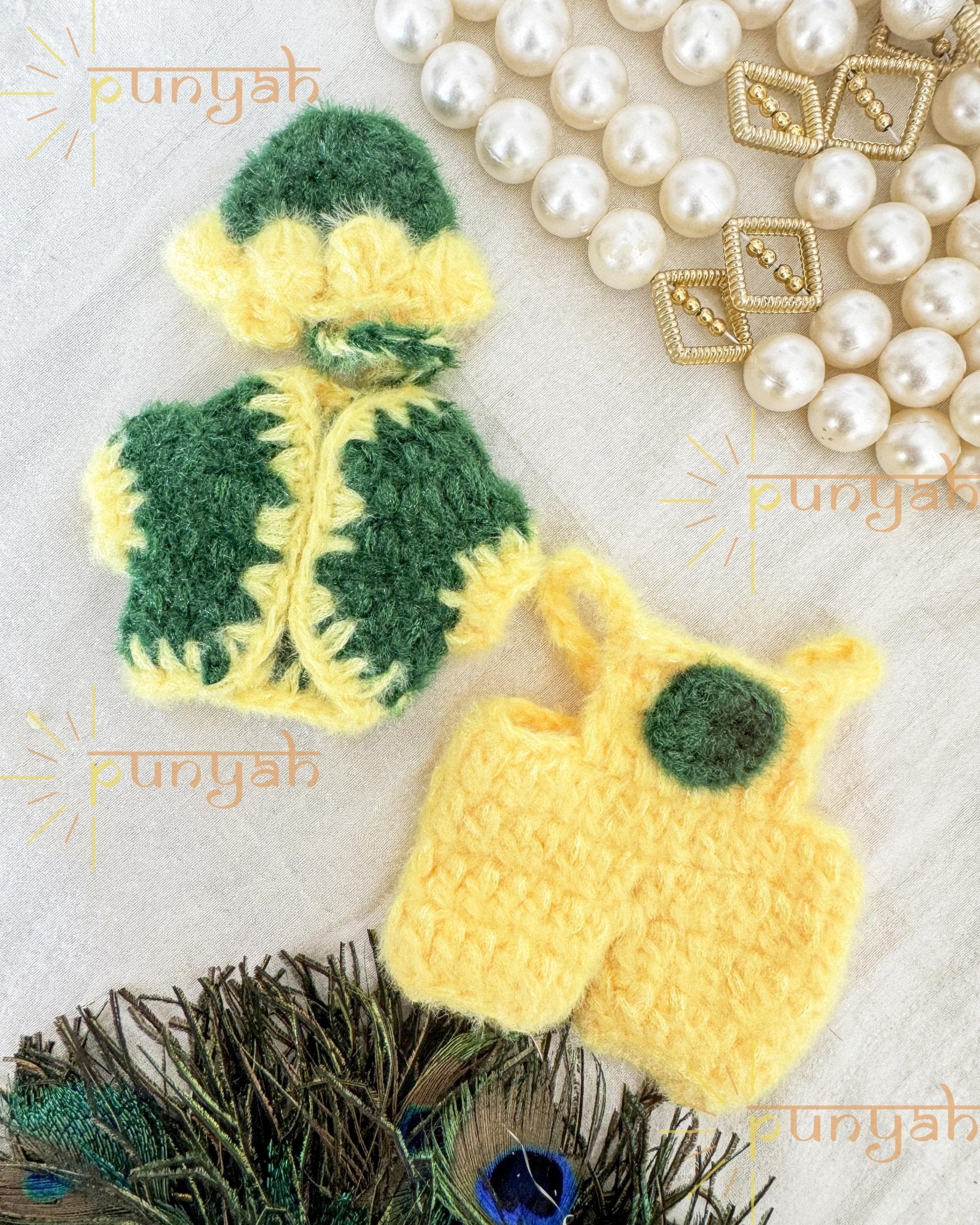 Soft Woolen Dress Style Premium Poshak For Laddu Gopal Ji - Punyah Handicraft