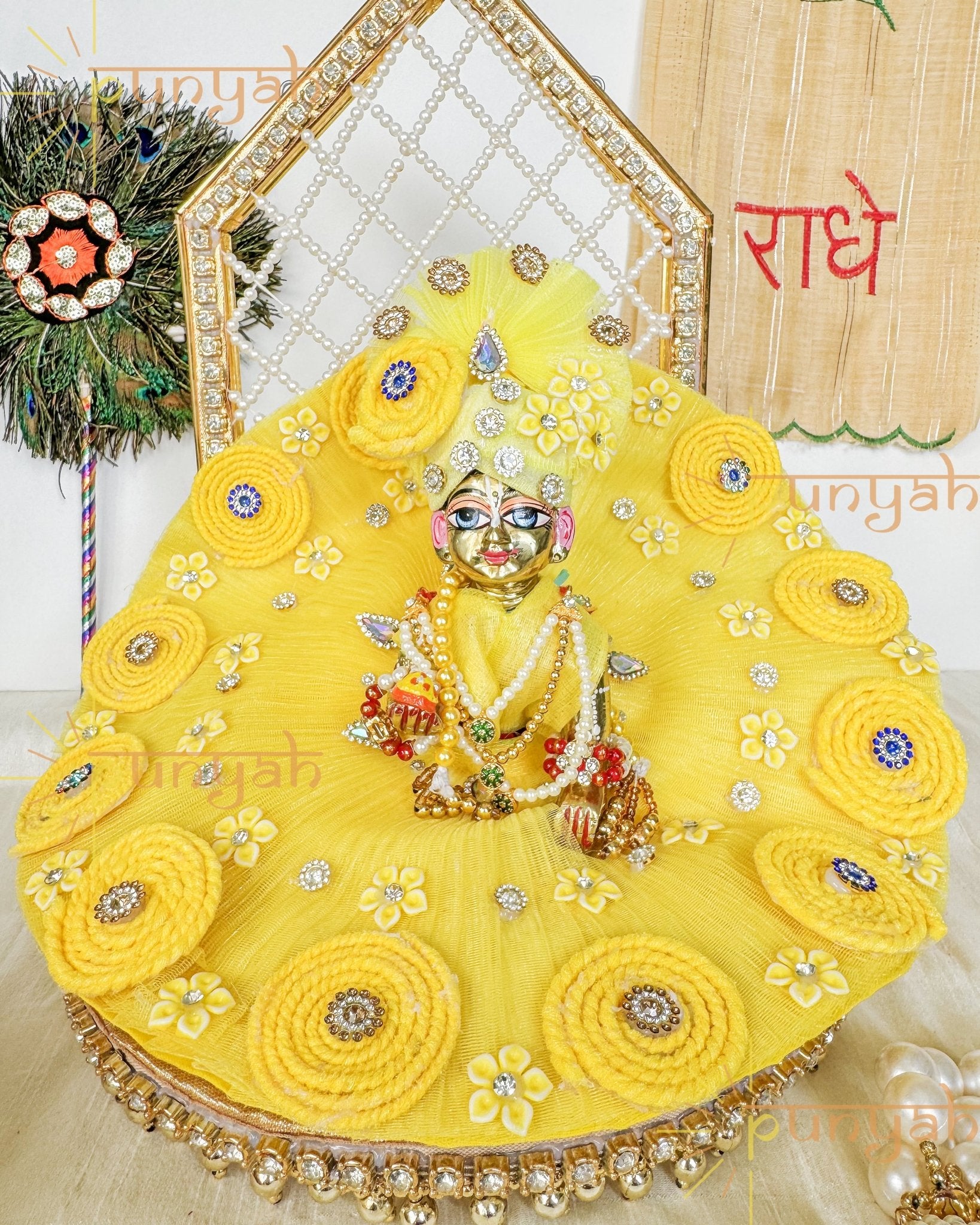 Soorya Festive Poshak With Pagdi and Patka For Kanha Ji - Punyah