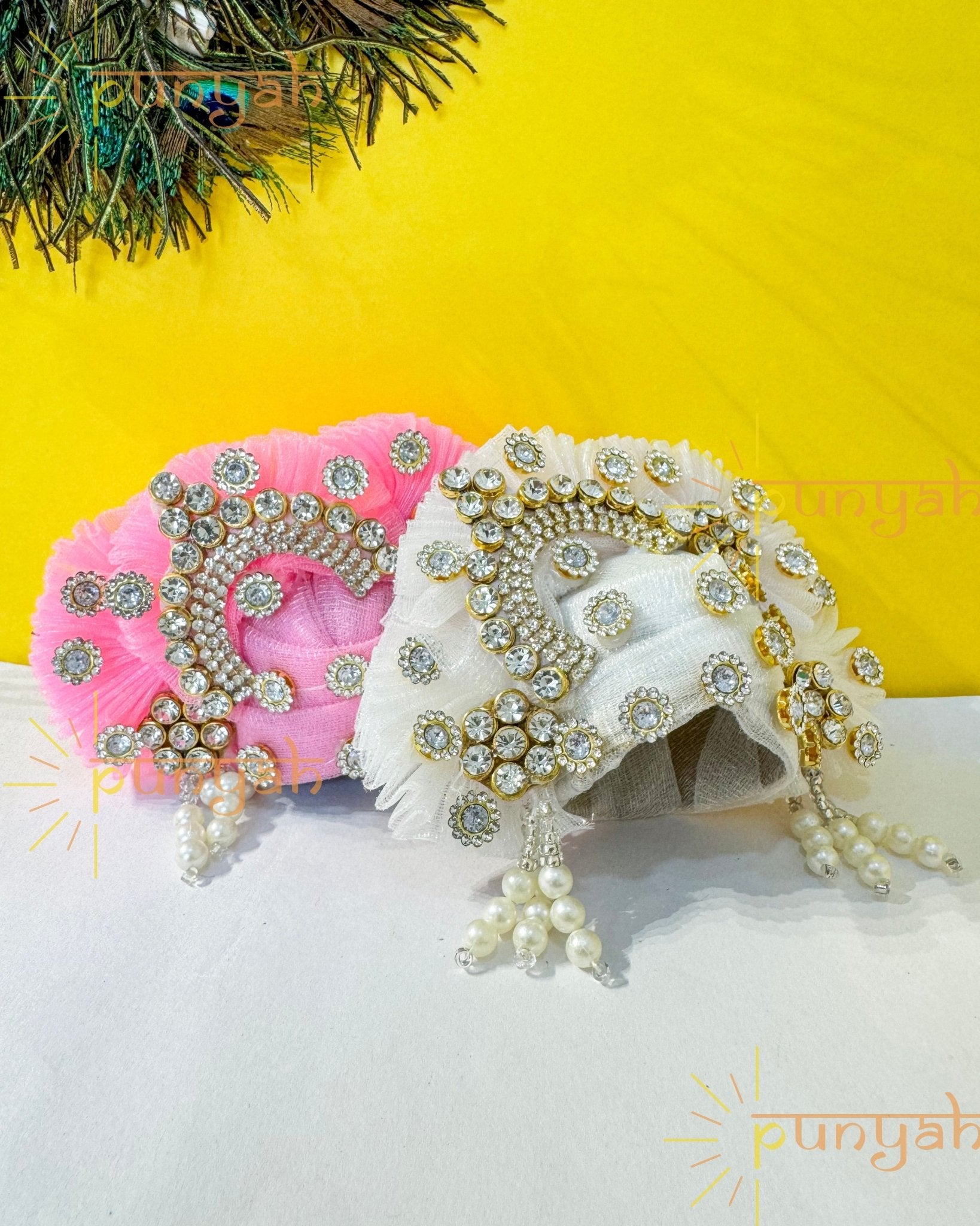 Studded Royal Pagdi For Laddu Gopal Ji - Punyah Handicraft