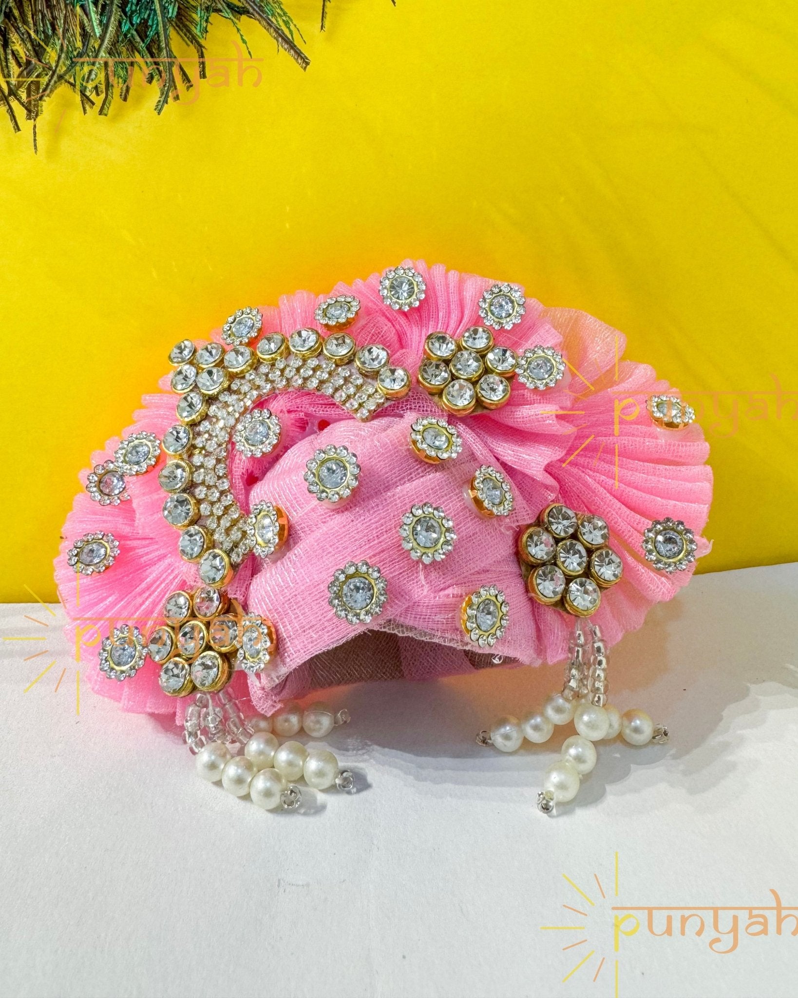 Studded Royal Pagdi For Laddu Gopal Ji - Punyah Handicraft