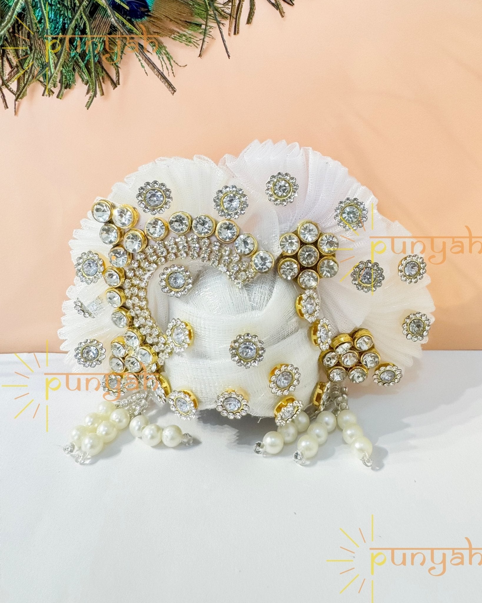 Studded Royal Pagdi For Laddu Gopal Ji - Punyah Handicraft