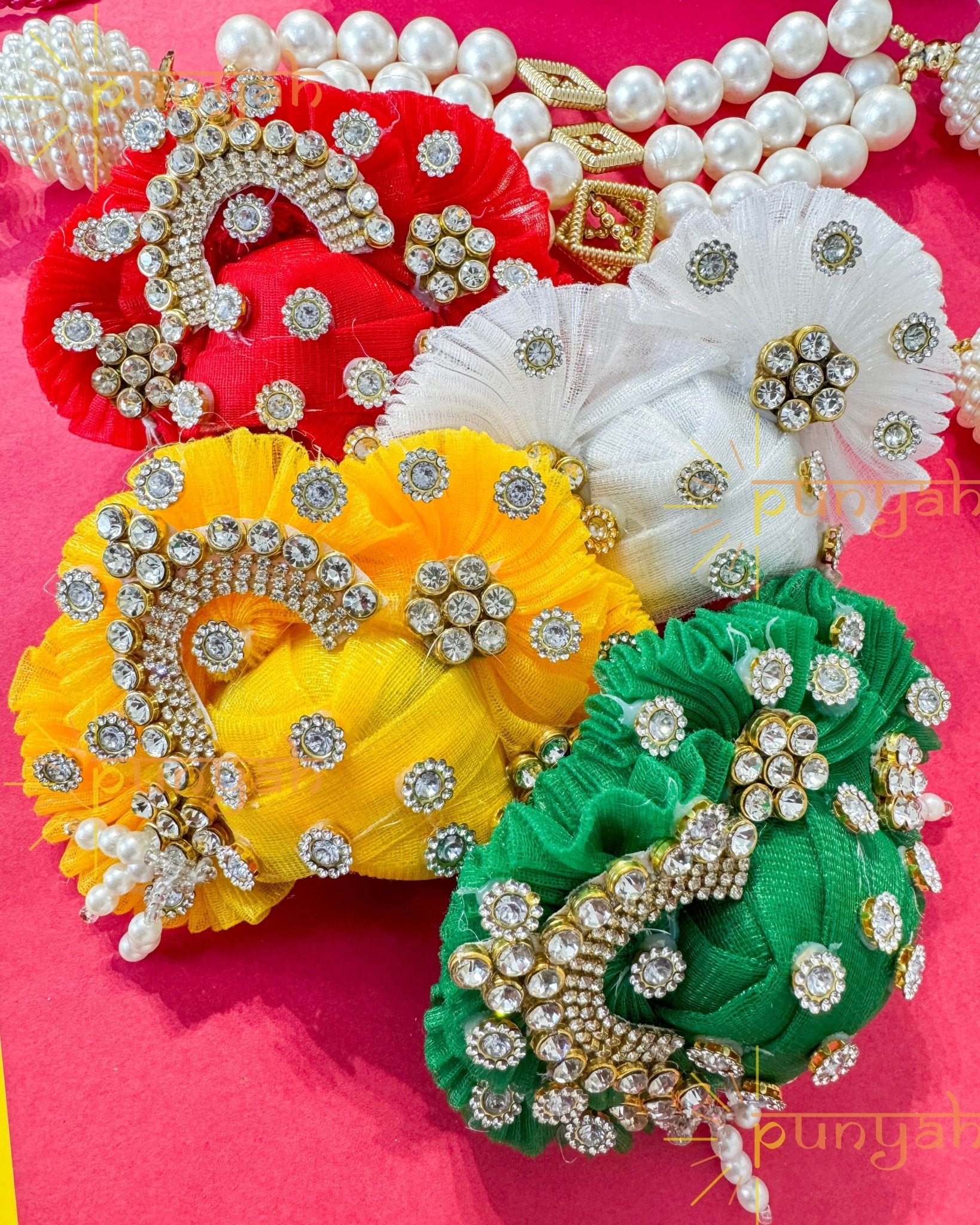 Studded Royal Pagdi For Laddu Gopal Ji - Punyah Handicraft