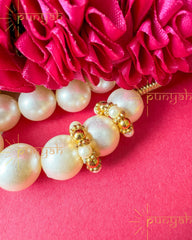 Sunehri Pearl Kangan Set For Laddu Gopal Ji - Punyah