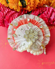 Vibrant Coloured Moti Work Laddu Gopal Ji Pagdi - Punyah