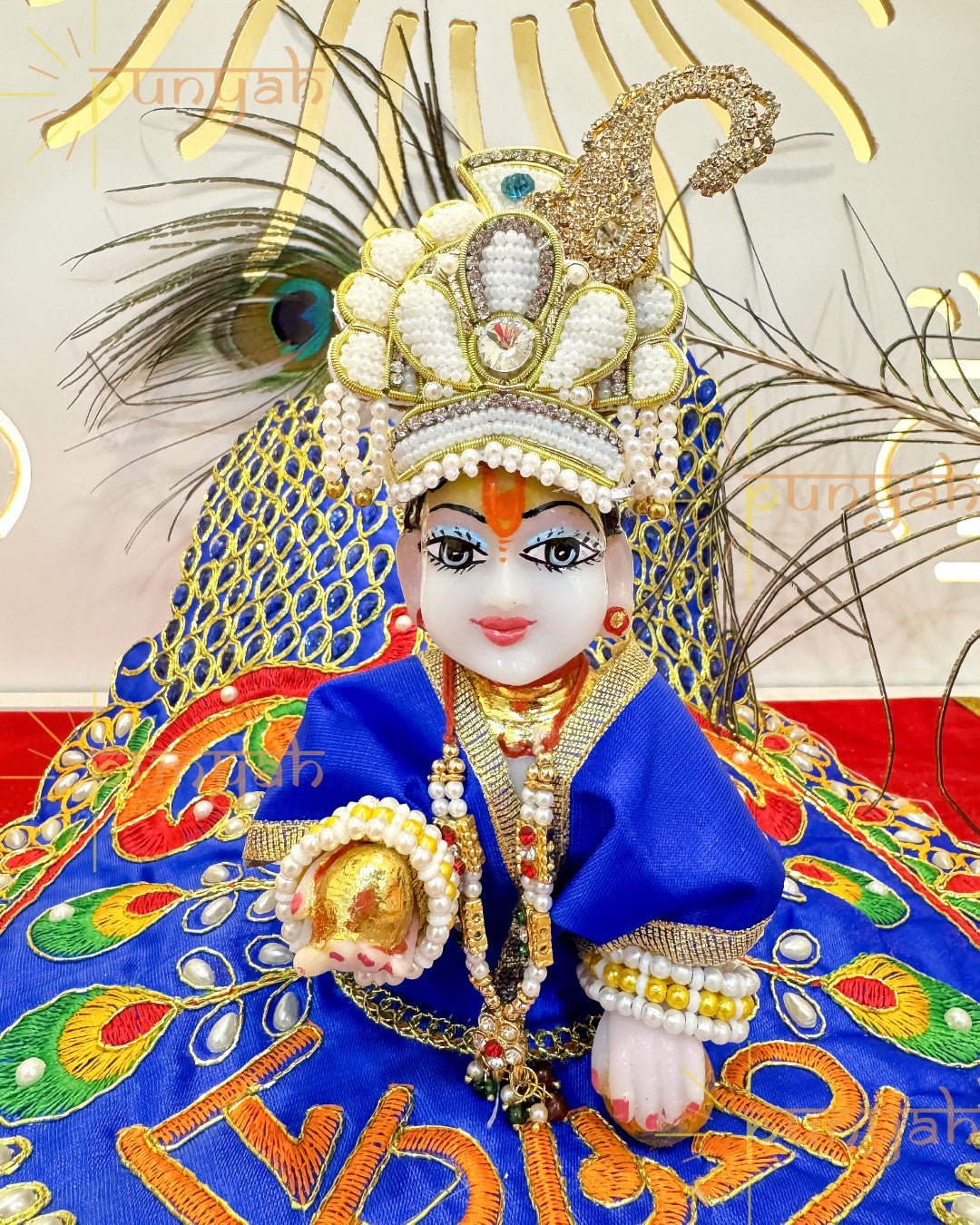 Vrindavan Festive Special Poshak/Dress for Thakur ji - Punyah