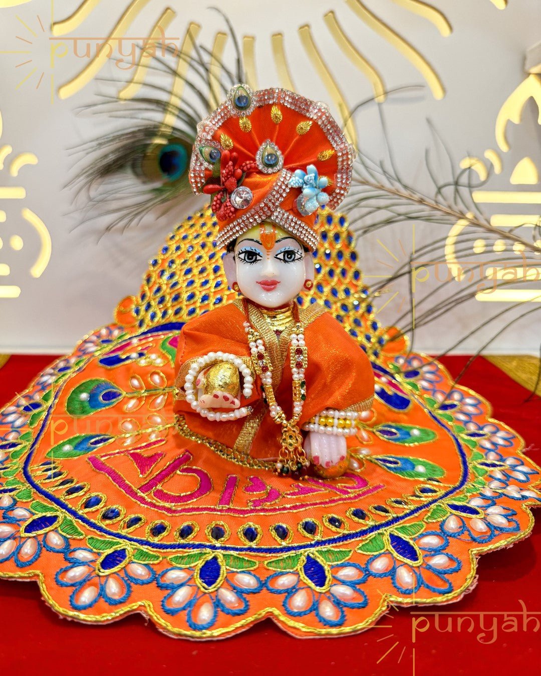 Vrindavan Festive Special Poshak/Dress for Thakur ji - Punyah