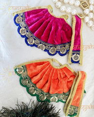 Winter Special Velvet Poshak for Mata Rani/ Ganesh Ji - Punyah Handicraft