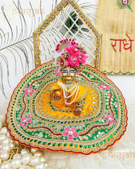 Zardosi Handwork Premium Laddu Gopal Ji Poshak - Punyah